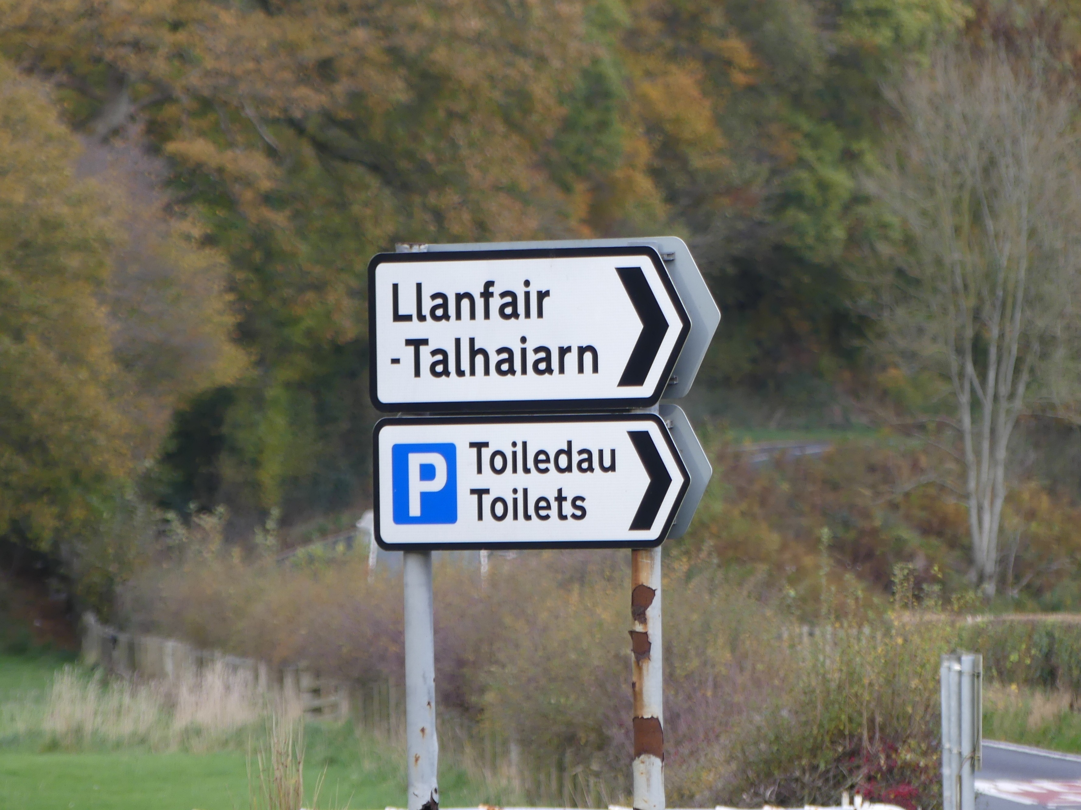 Llanfairtalhaiarn village sign